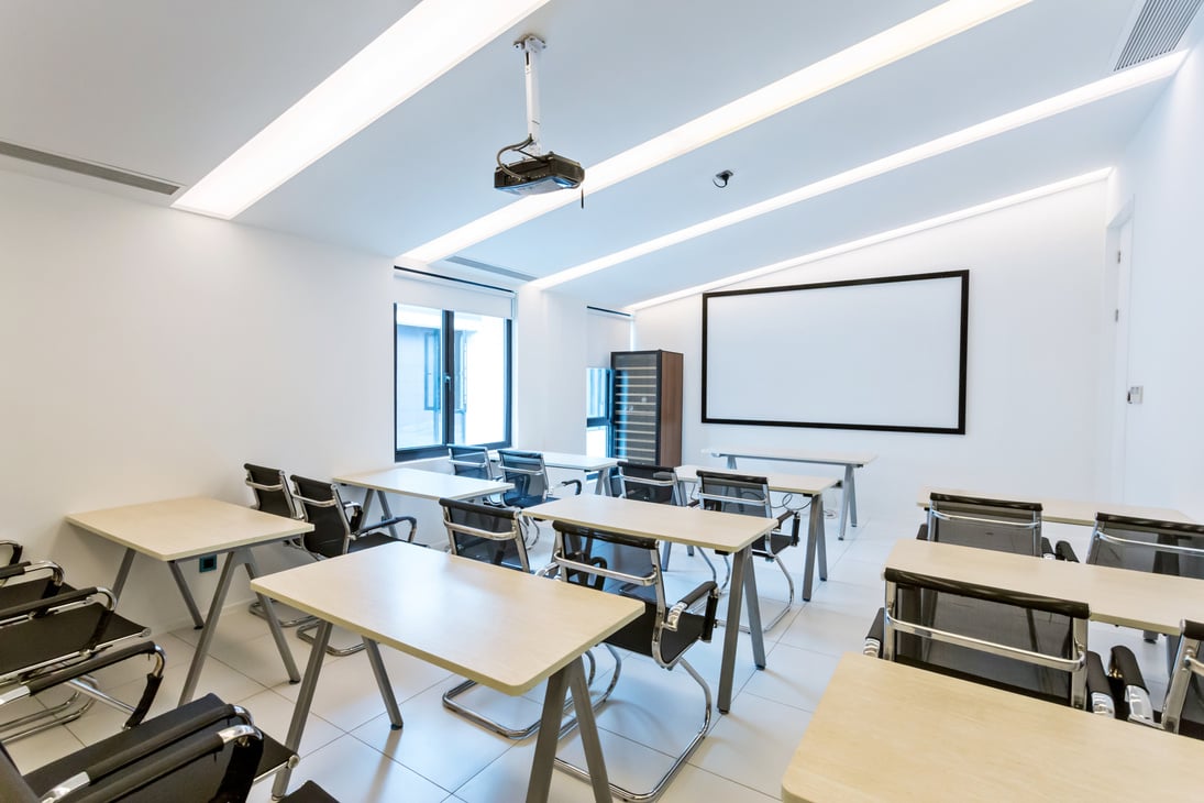 interior of training room